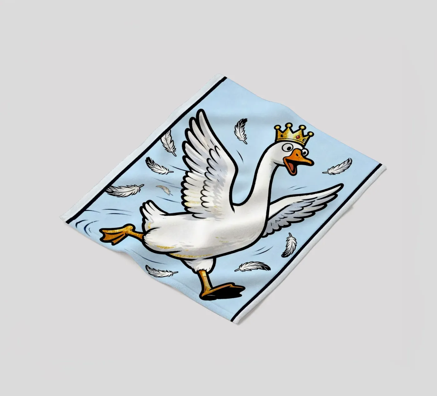the silly goose coperta in pile da kamilaze