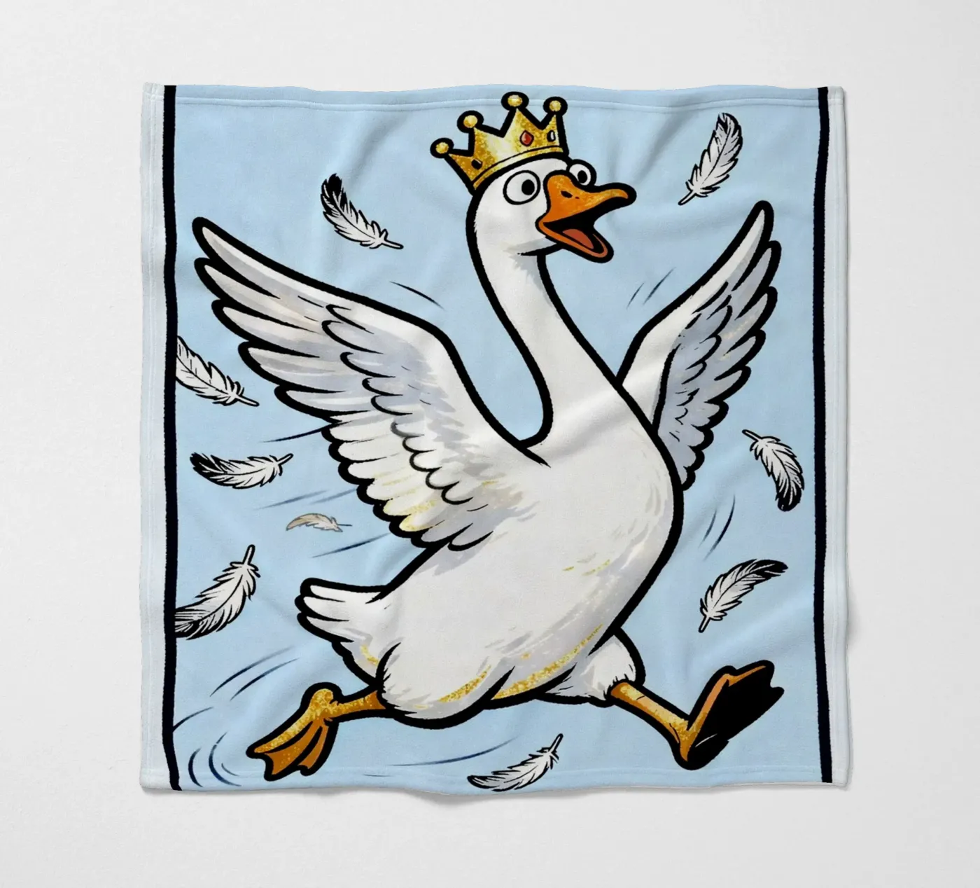 the silly goose coperta in pile da kamilaze