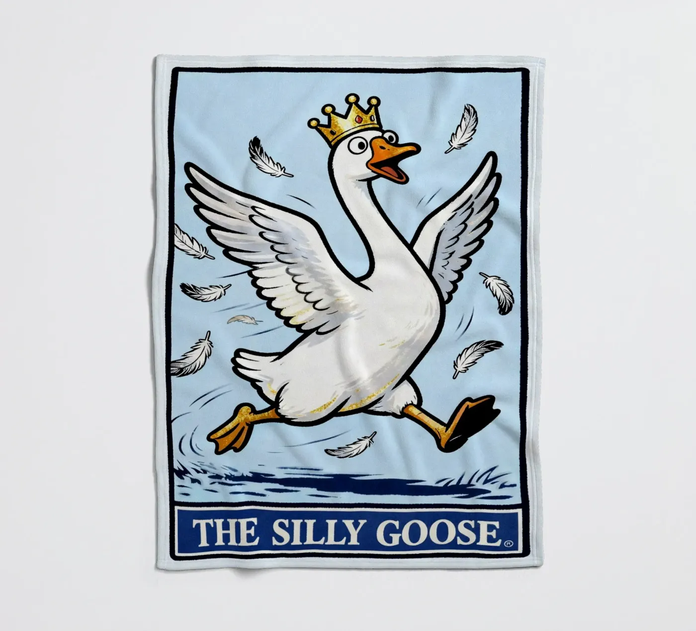 the silly goose coperta in pile da kamilaze