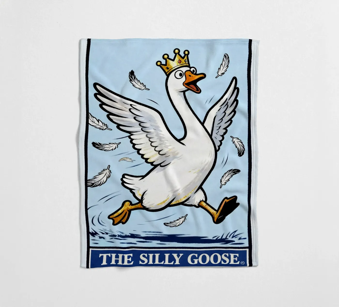 the silly goose coperta in pile da kamilaze