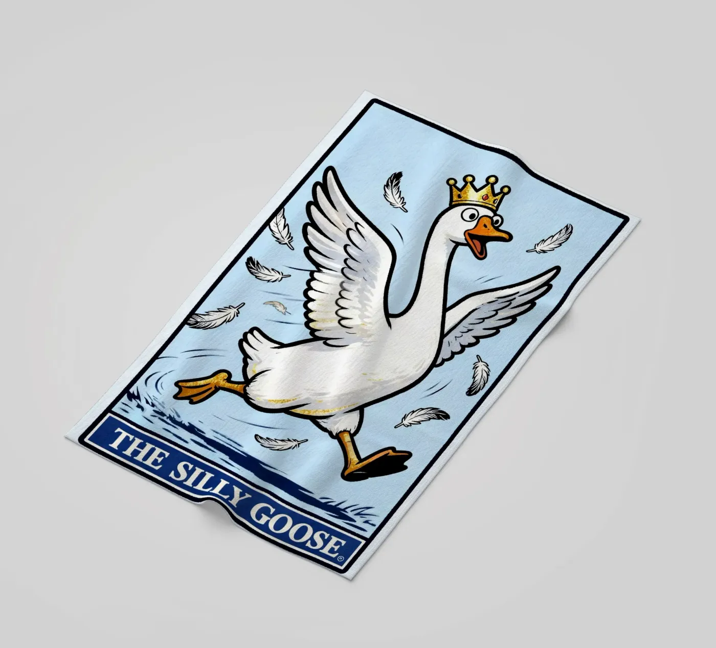 the silly goose strandhanddoek van kamilaze