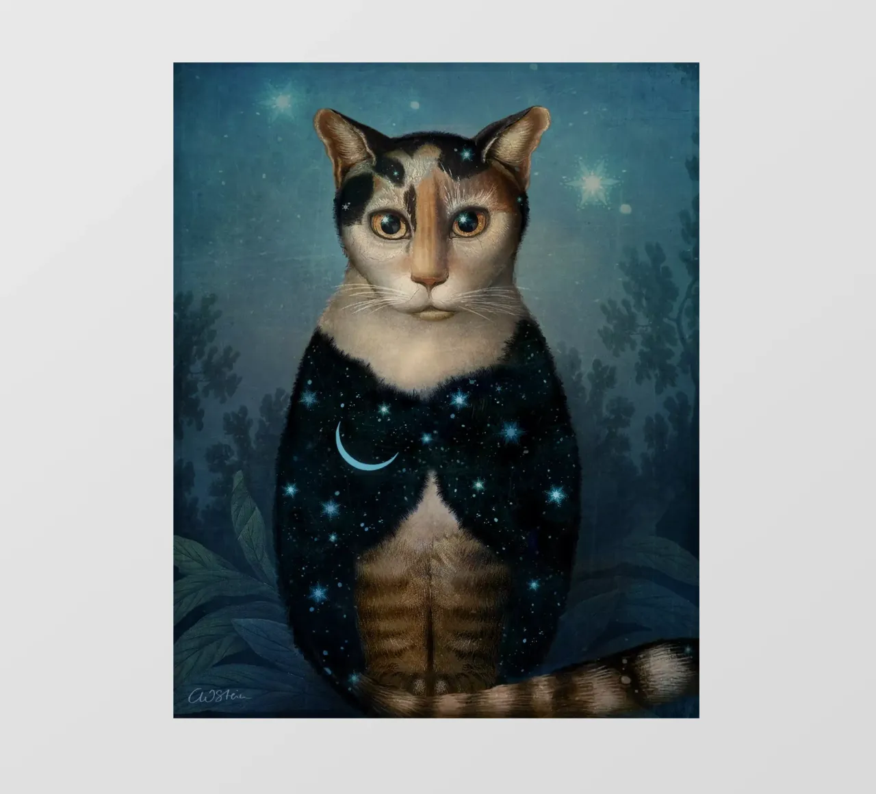 Midnight Cat telo in pvc da Catrin Welz-Stein