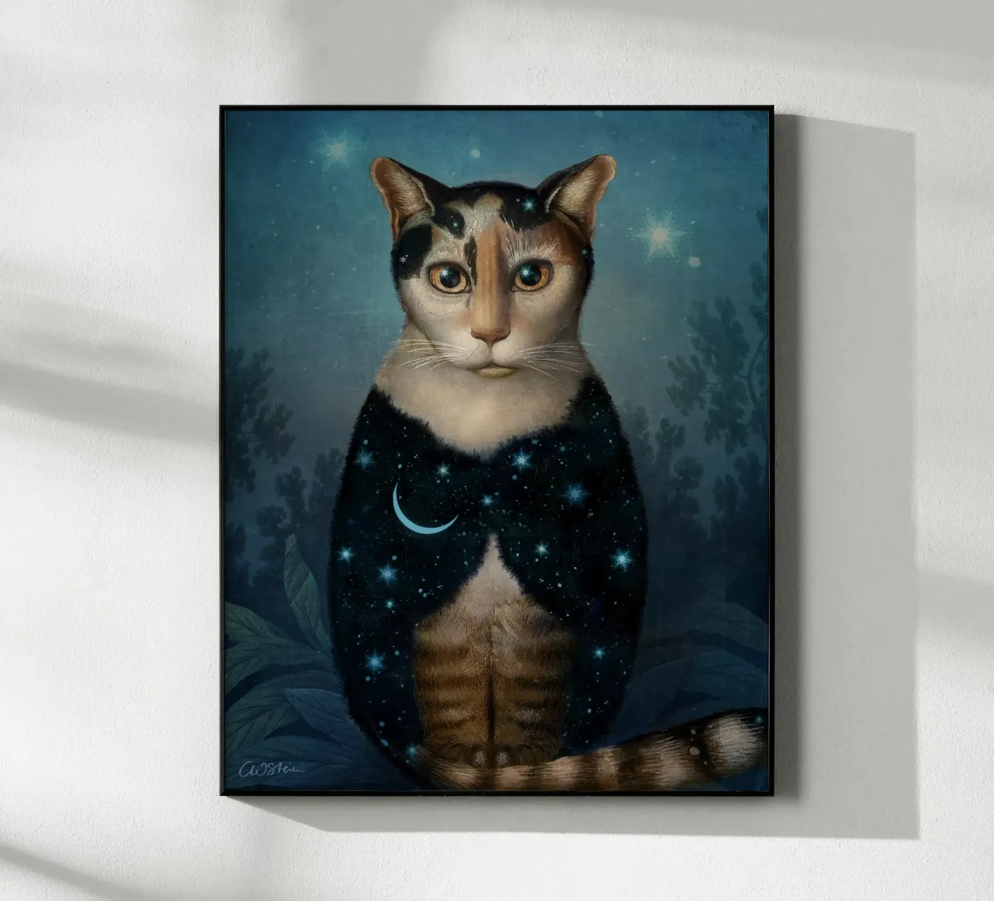 Midnight Cat plexiglass da Catrin Welz-Stein