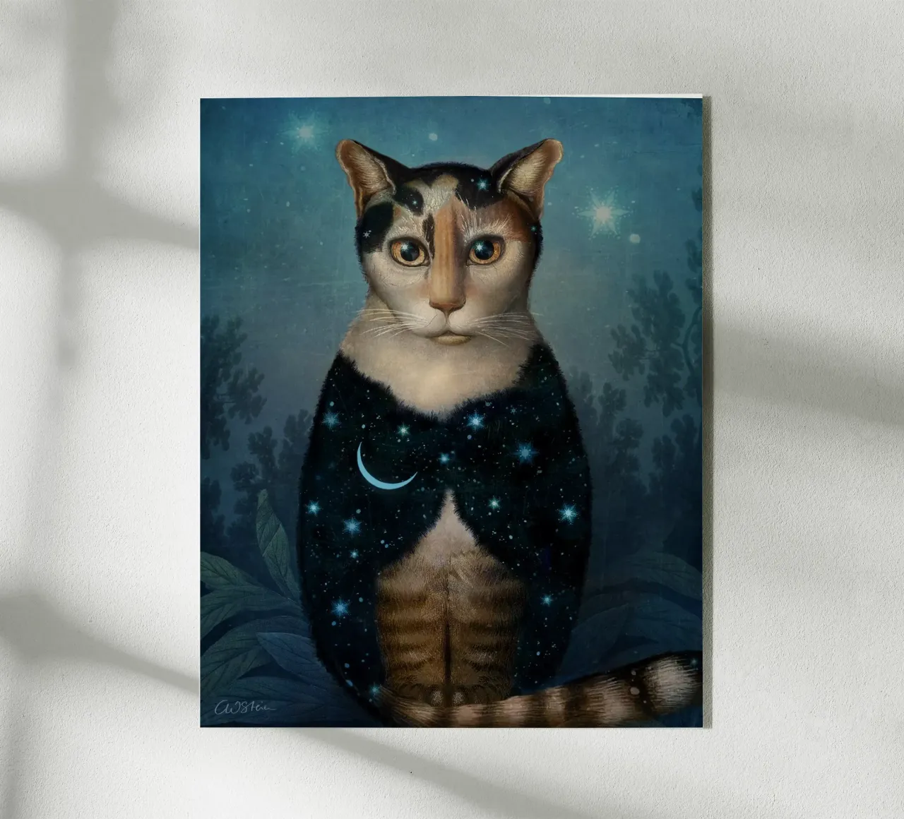 Midnight Cat plexiglass da Catrin Welz-Stein