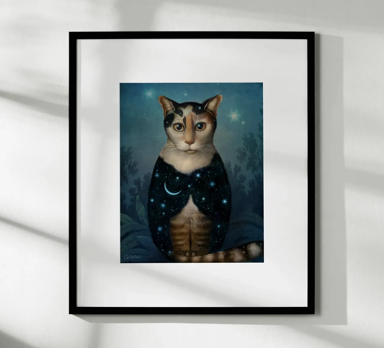 Midnight Cat poster da Catrin Welz-Stein