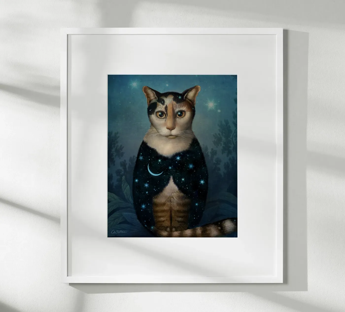 Midnight Cat poster de Catrin Welz-Stein
