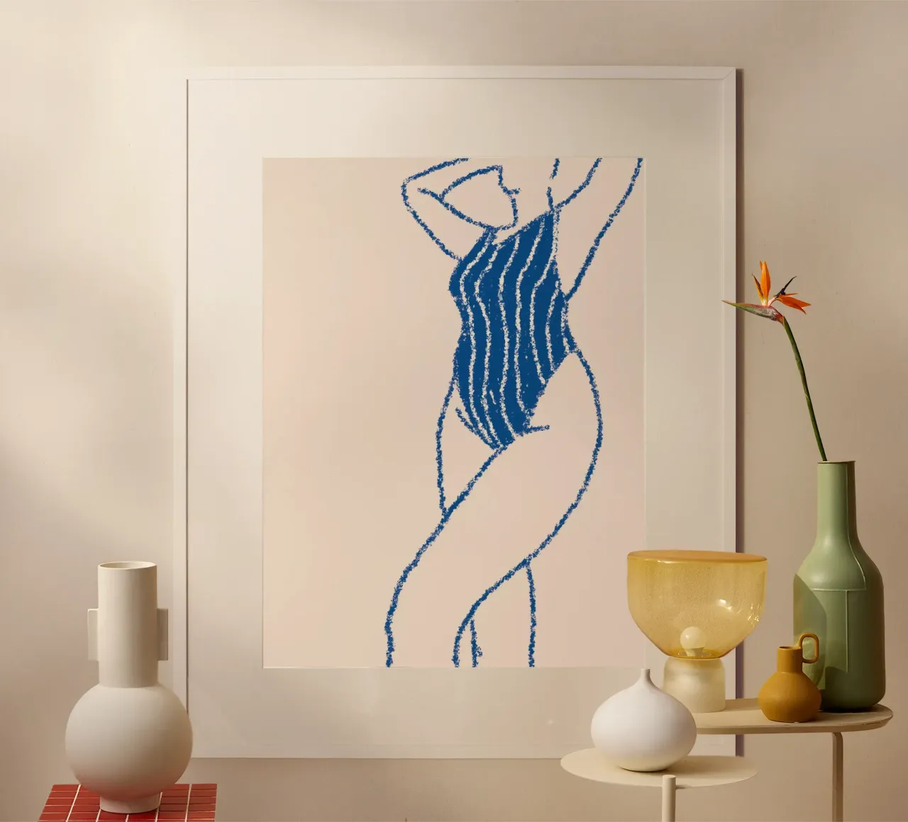 Femme Bleu poster da Candid Chroma