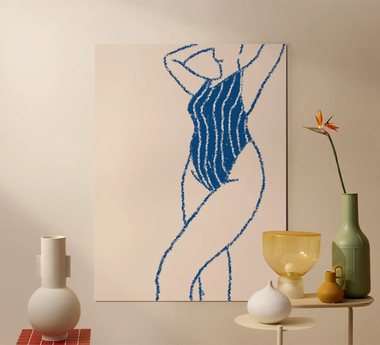 Femme Bleu poster da Candid Chroma
