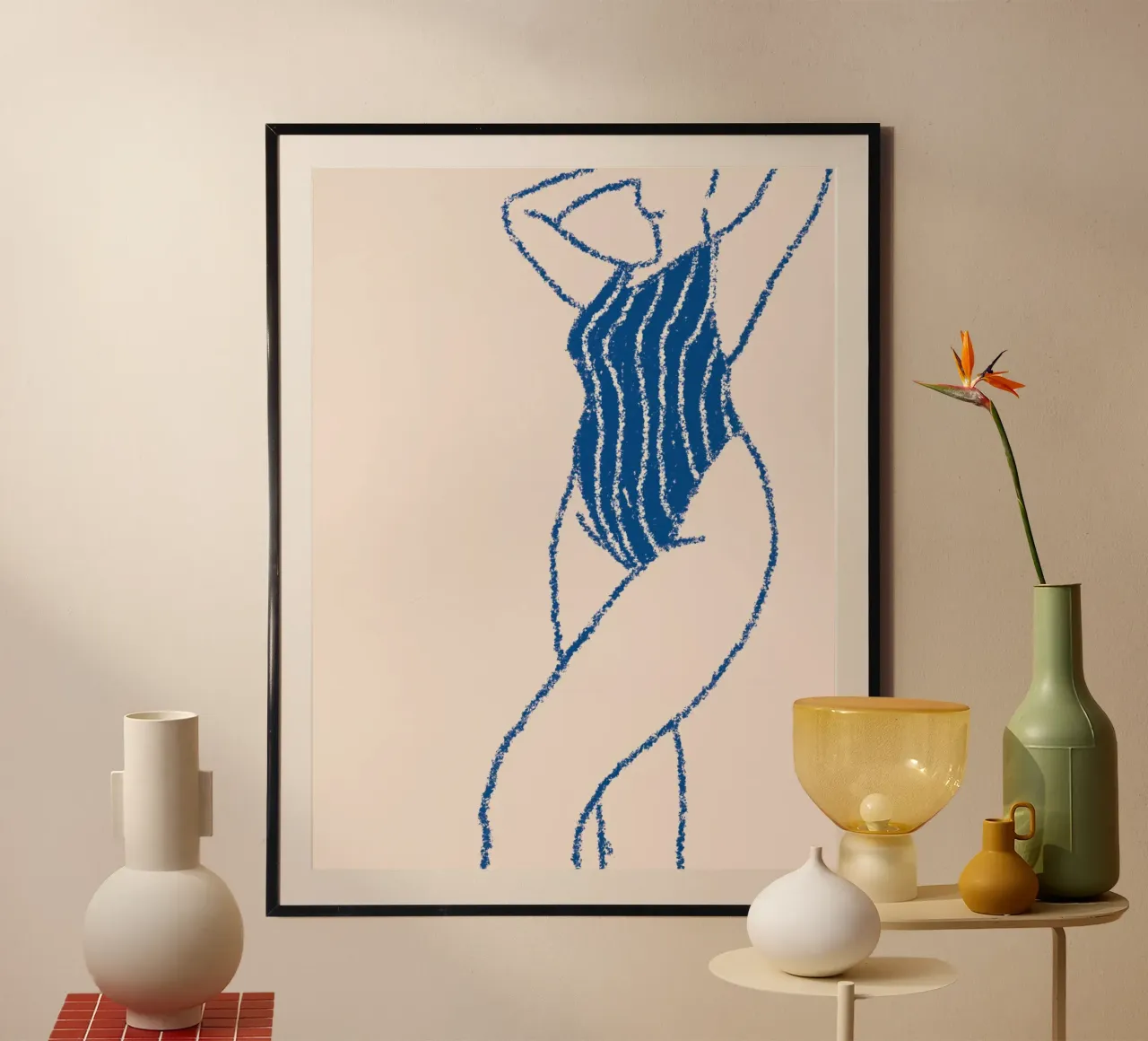 Femme Bleu poster da Candid Chroma