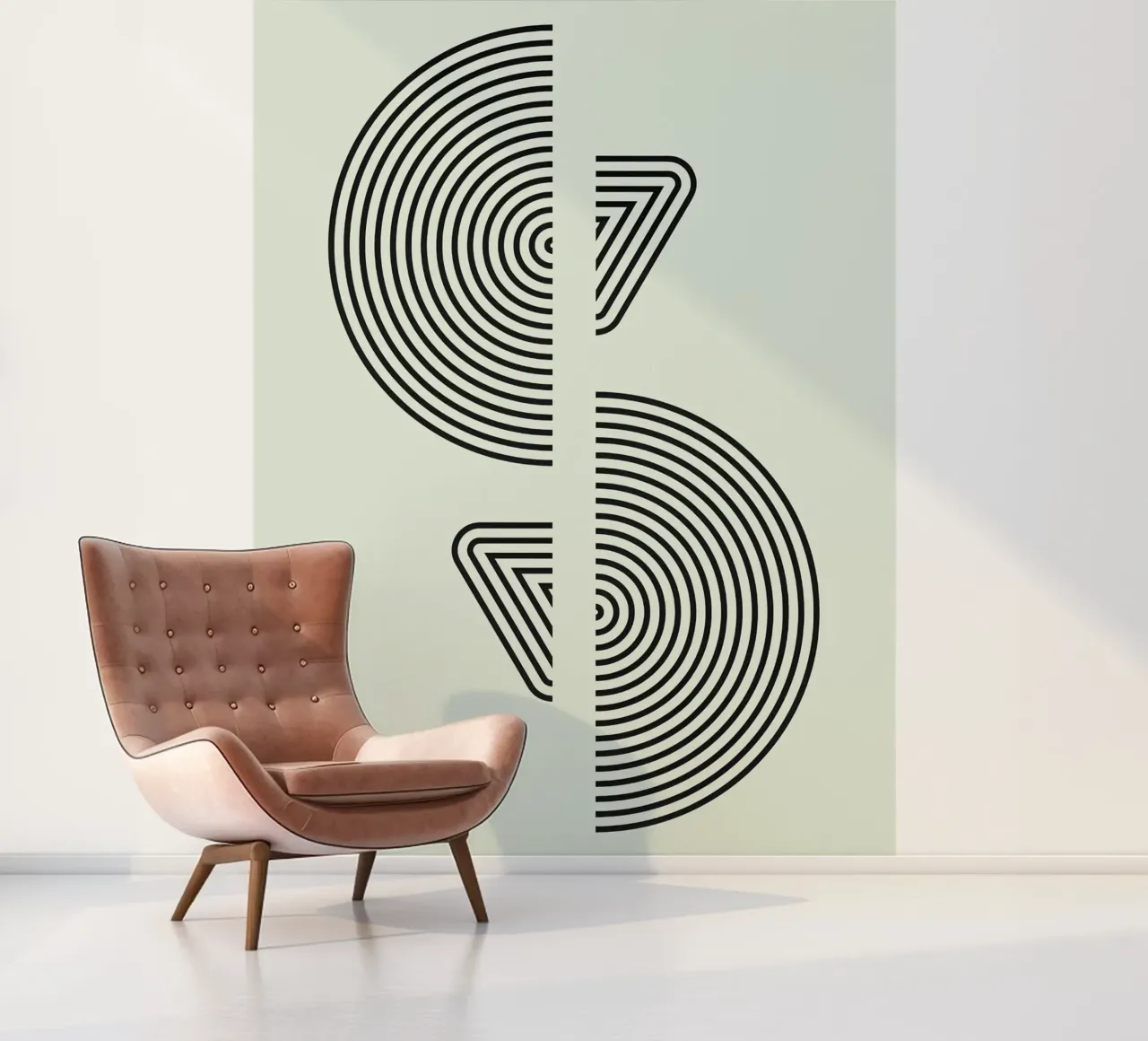 Bauhaus Split Form fotobehang van Sun Flower