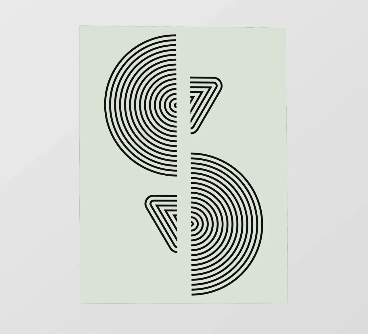 Bauhaus Split Form fotobehang van Sun Flower