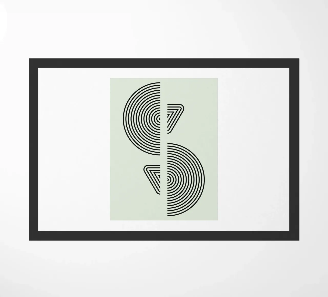 Bauhaus Split Form deurmat van Sun Flower