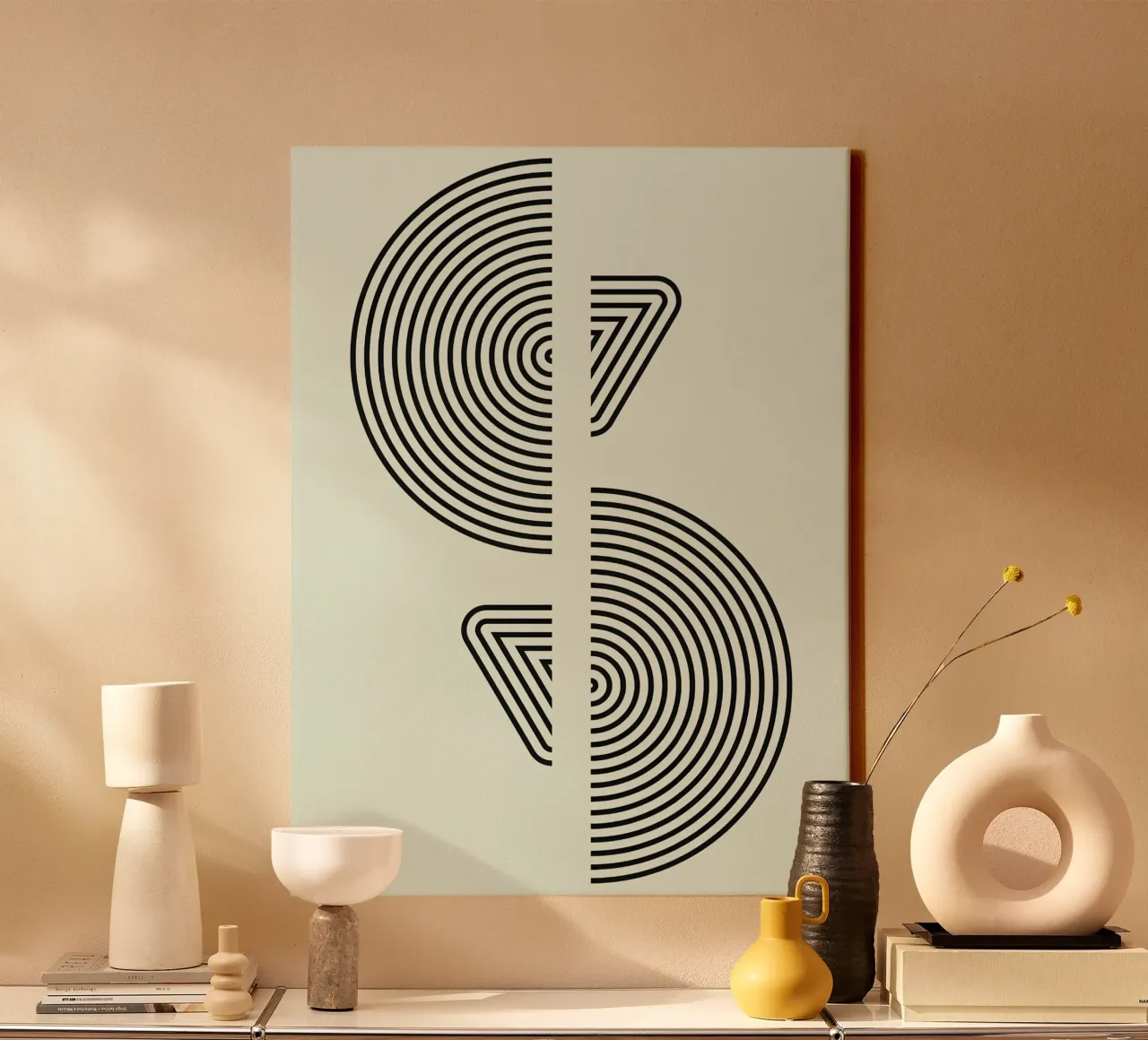 Bauhaus Split Form tela da Sun Flower