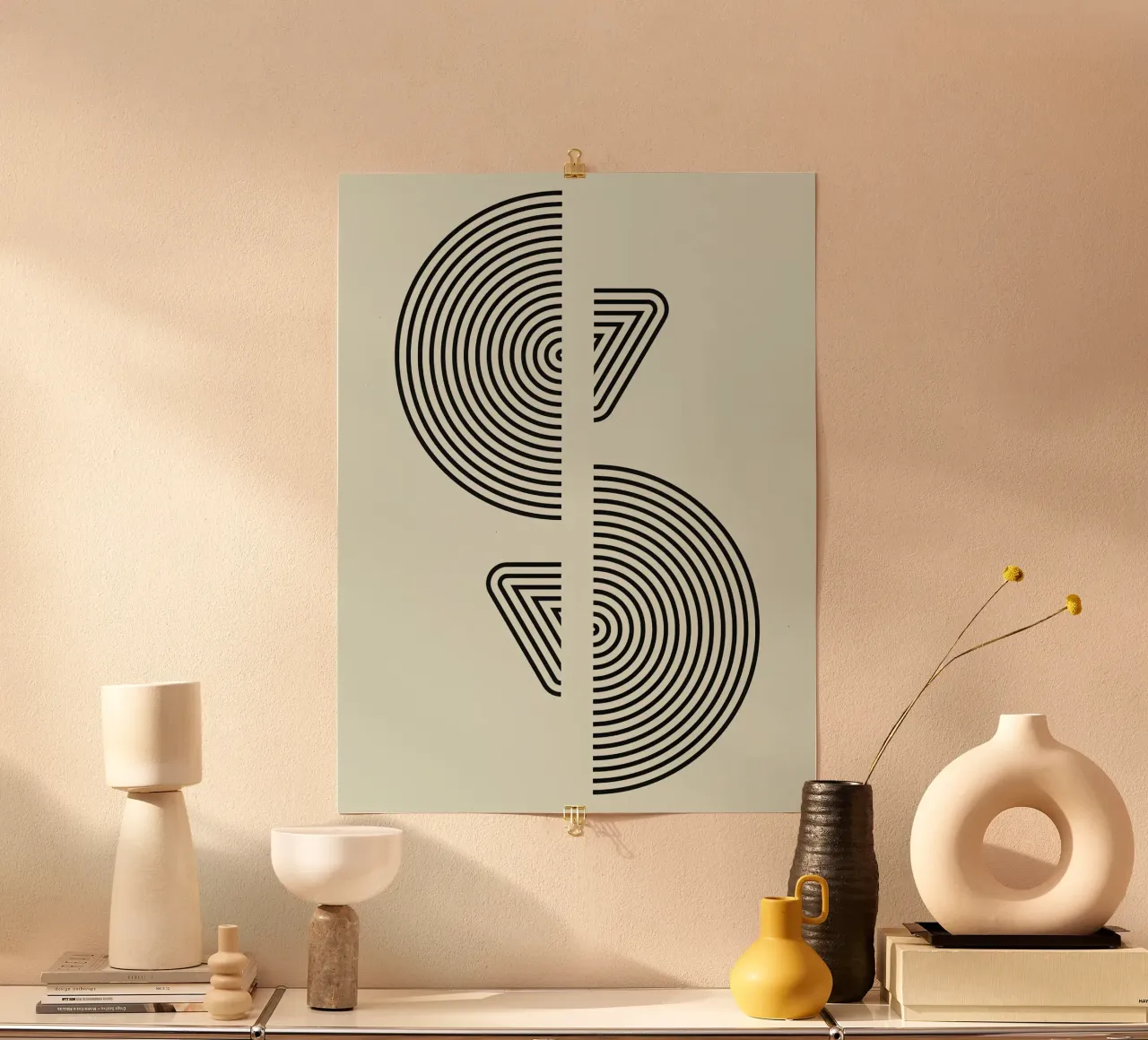 Bauhaus Split Form poster da Sun Flower