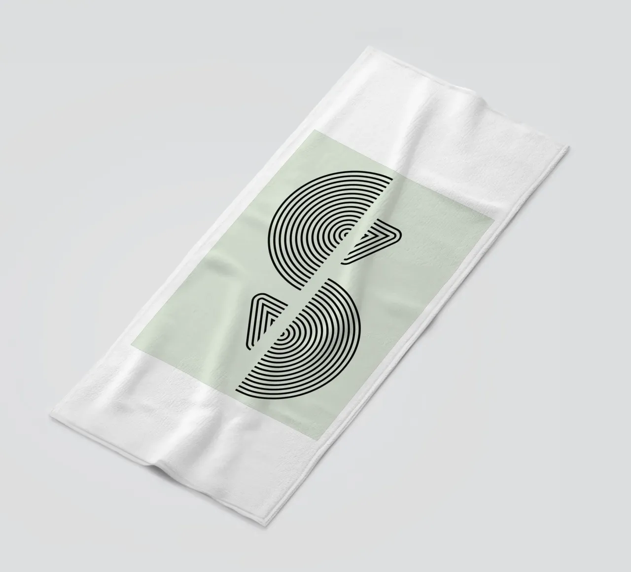 Bauhaus Split-vorm strandhanddoek van Sun Flower