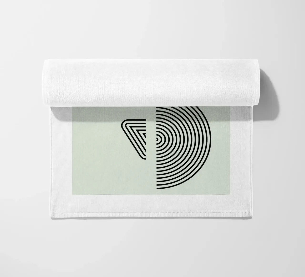 Bauhaus Split-vorm strandhanddoek van Sun Flower