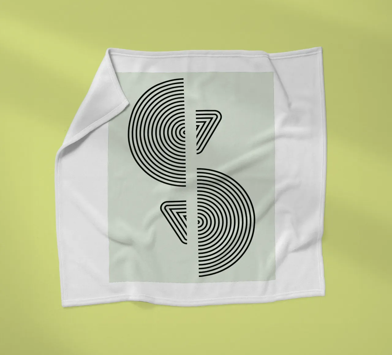 Bauhaus Split Form Fleecedecke von Sun Flower