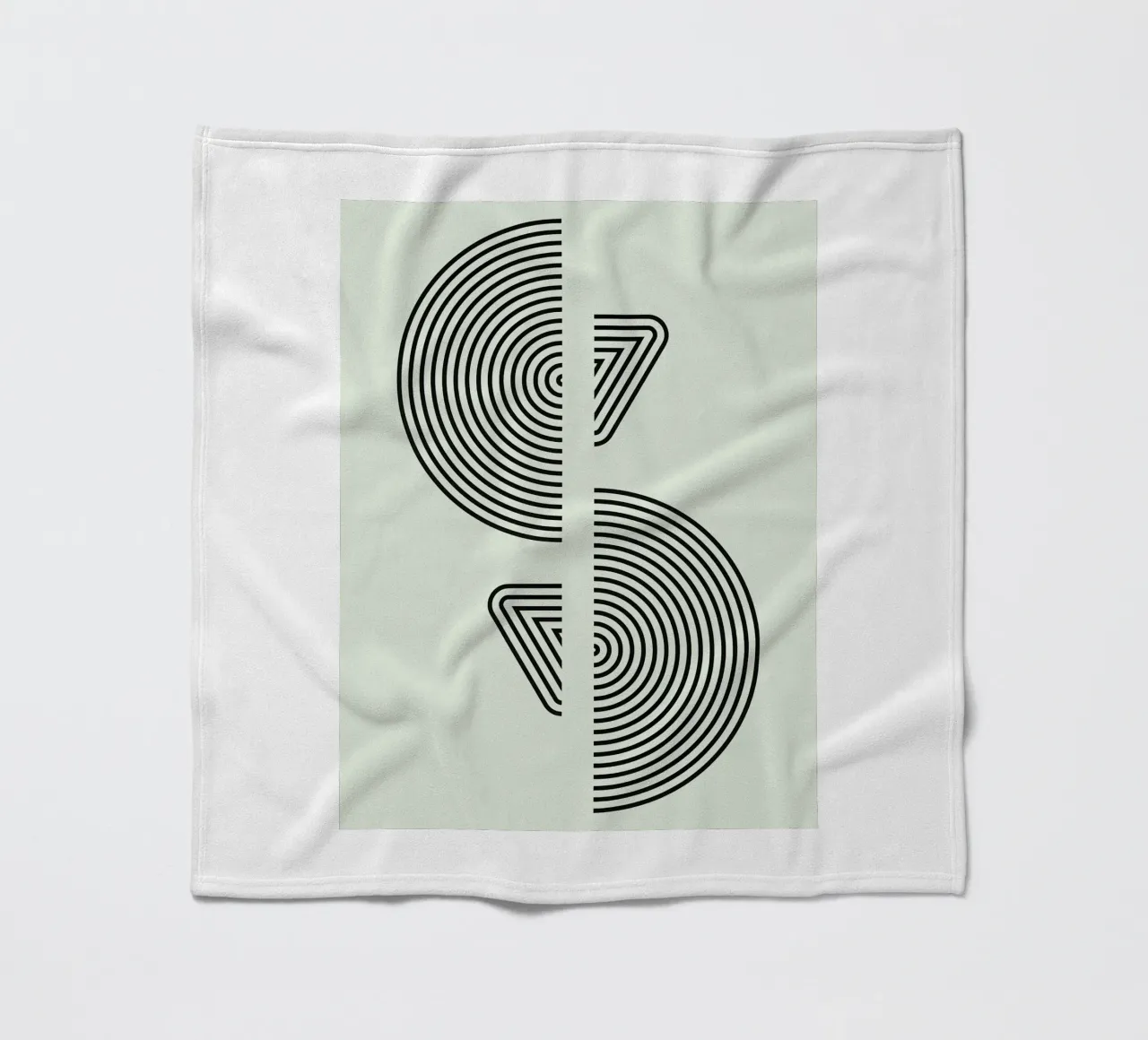 Bauhaus Split Form Fleecedecke von Sun Flower