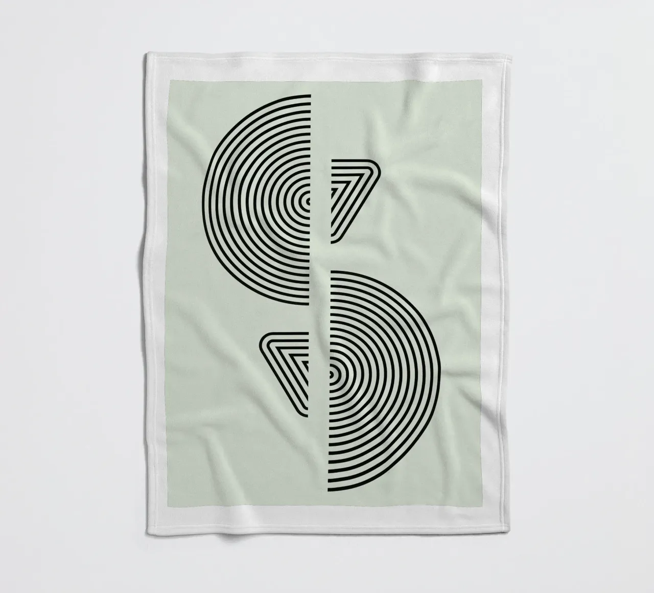 Bauhaus Split Form Fleecedecke von Sun Flower