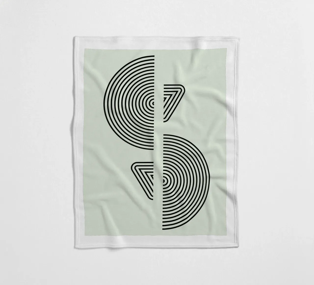 Bauhaus Split Form Fleecedecke von Sun Flower