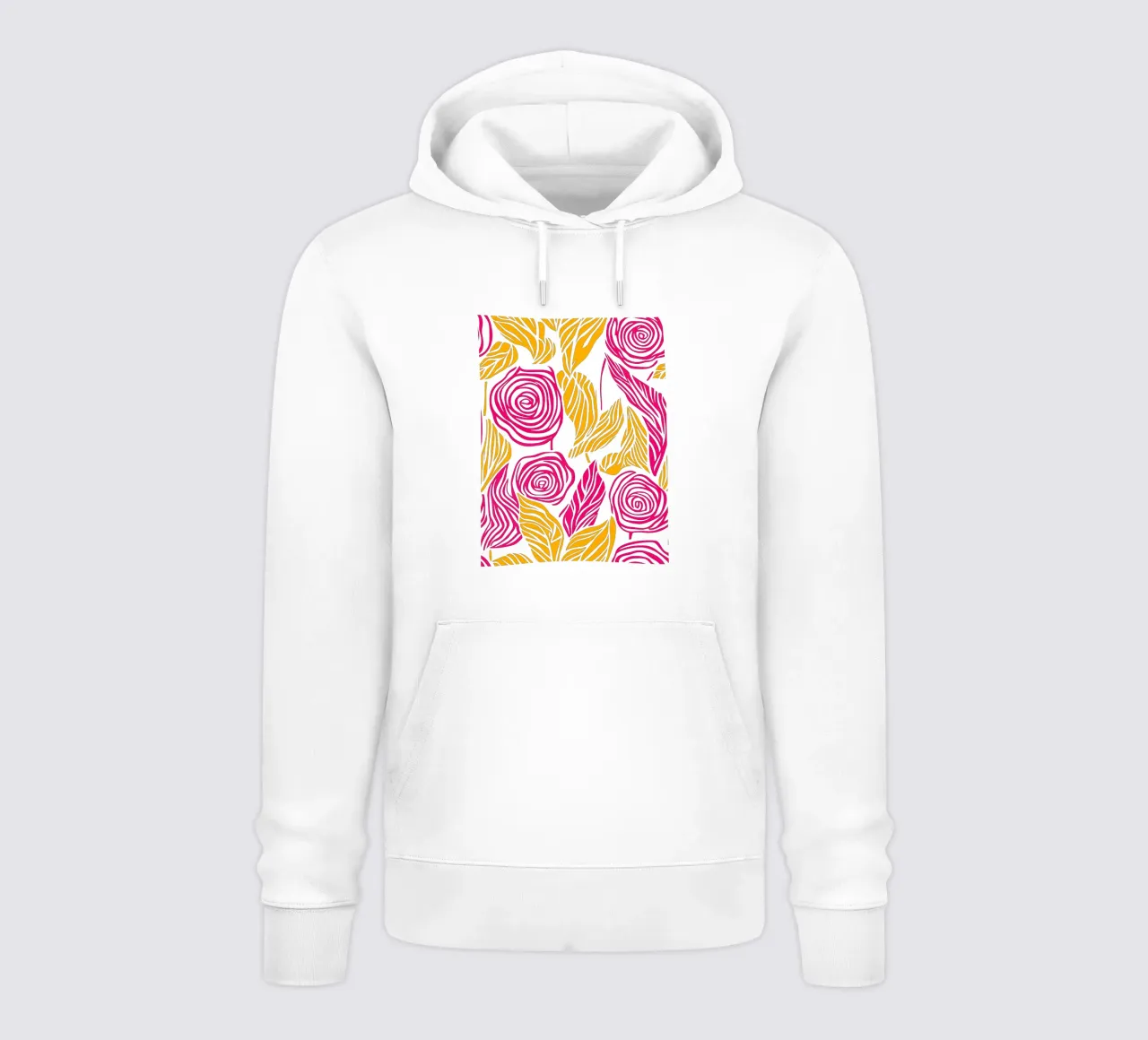 Modello astratto di rosa autunnale felpa con cappuccio da Autofocus