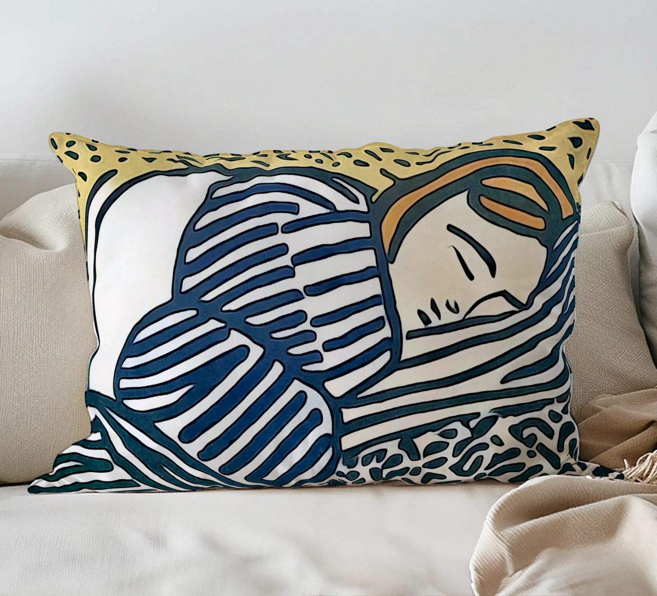 Femme endormie coussin de ZAMART