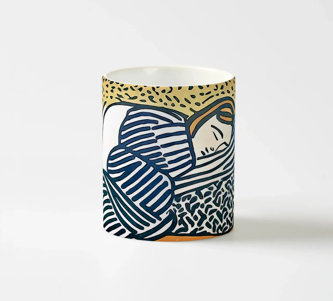 Donna addormentata tazza in ceramica da ZAMART