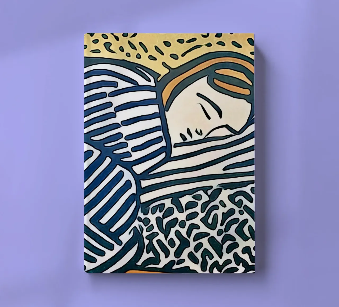 Sleeping woman notebook by ZAMART