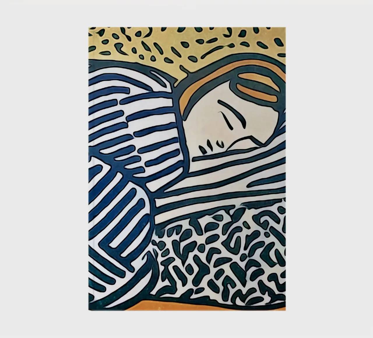 Sleeping woman notebook by ZAMART