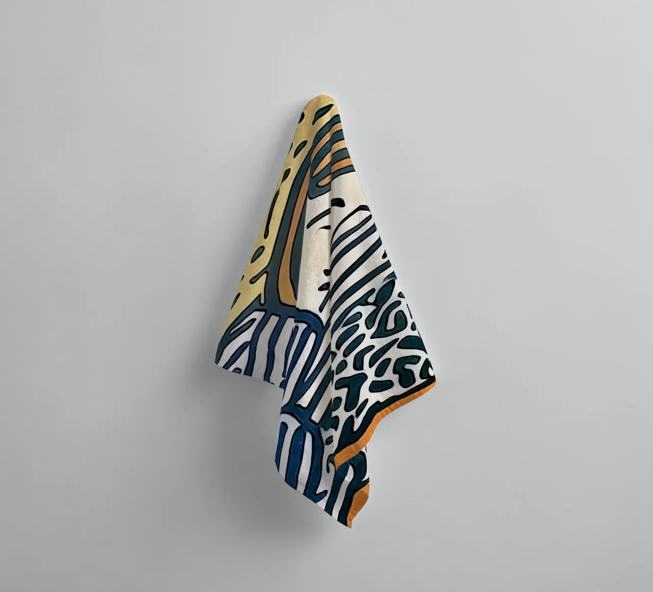 Sleeping woman towel by ZAMART