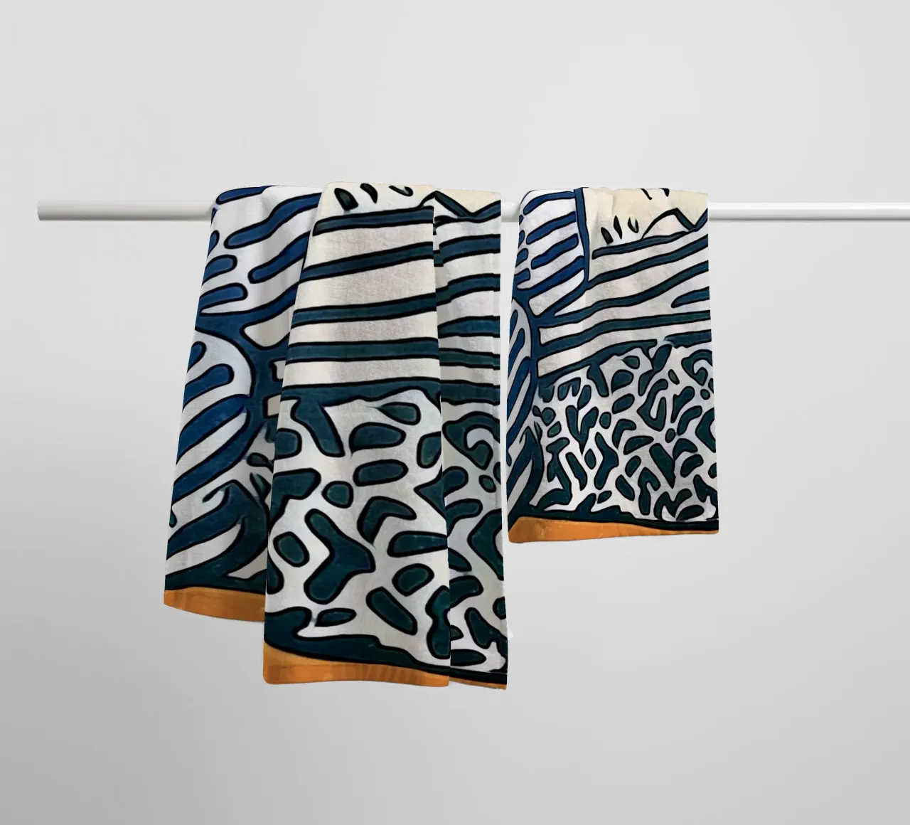 Sleeping woman towel by ZAMART