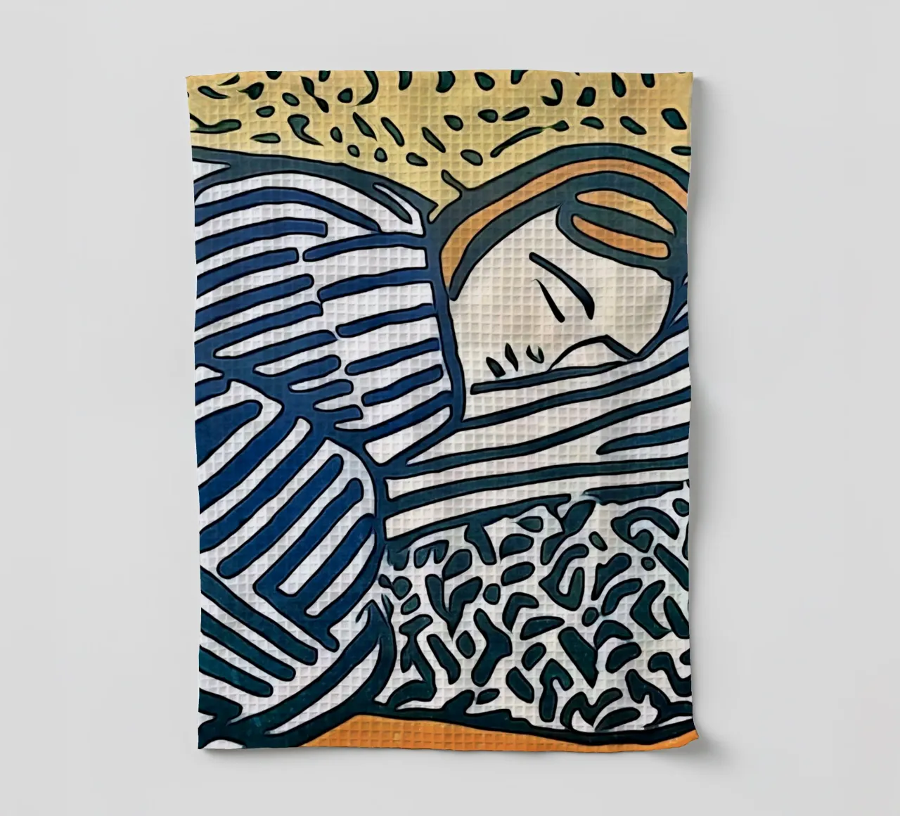 Mujer dormida paño de cocina de ZAMART