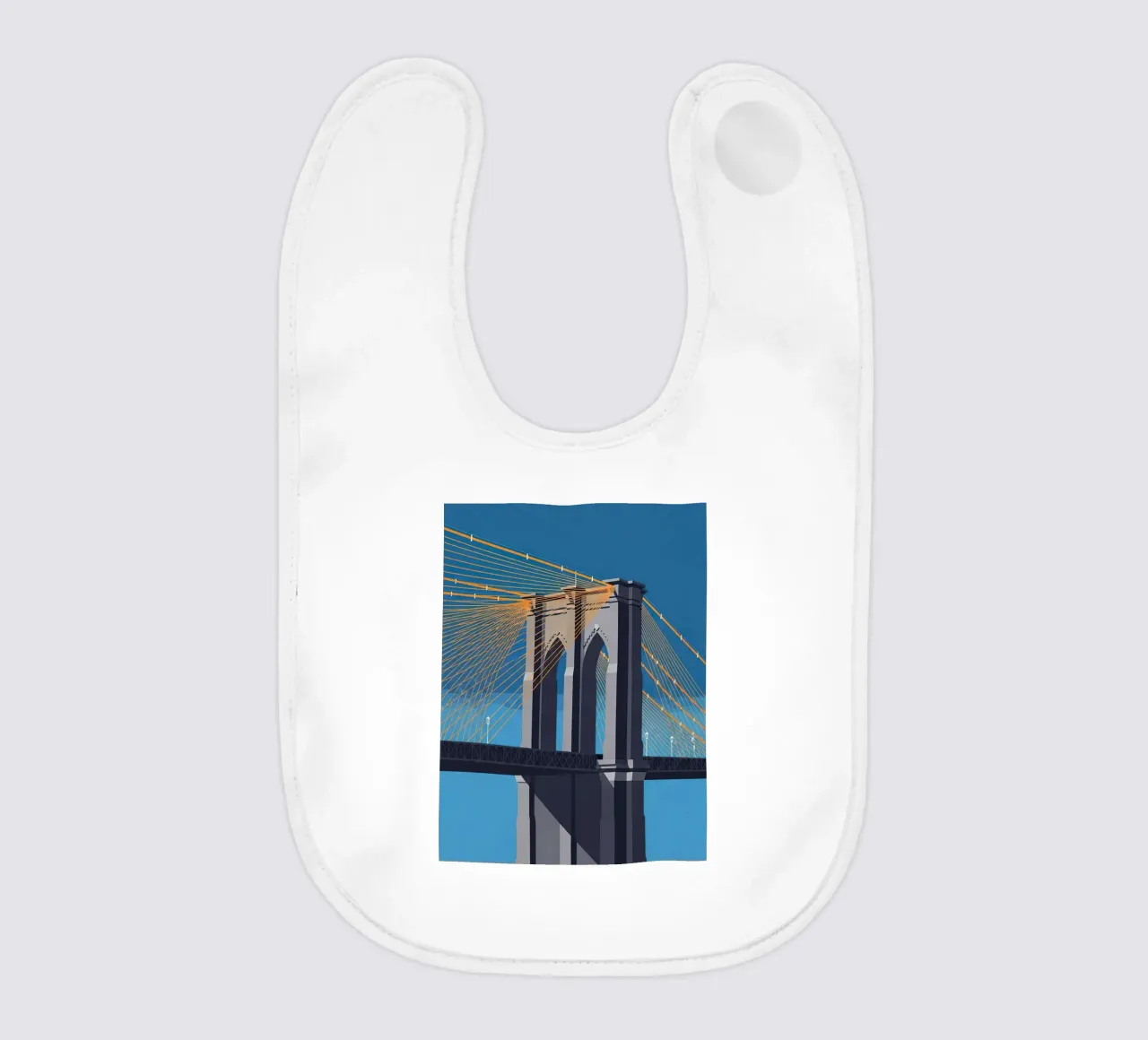 Iconic Cable-Stayed Bridge bavaglino da FlatPrint Studio