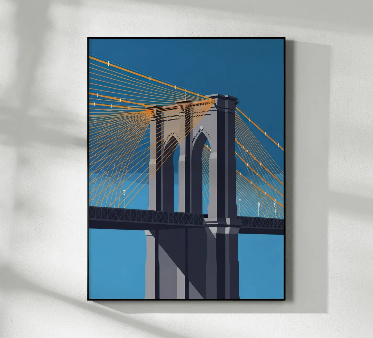 Iconic Cable-Stayed Bridge plexiglas de FlatPrint Studio