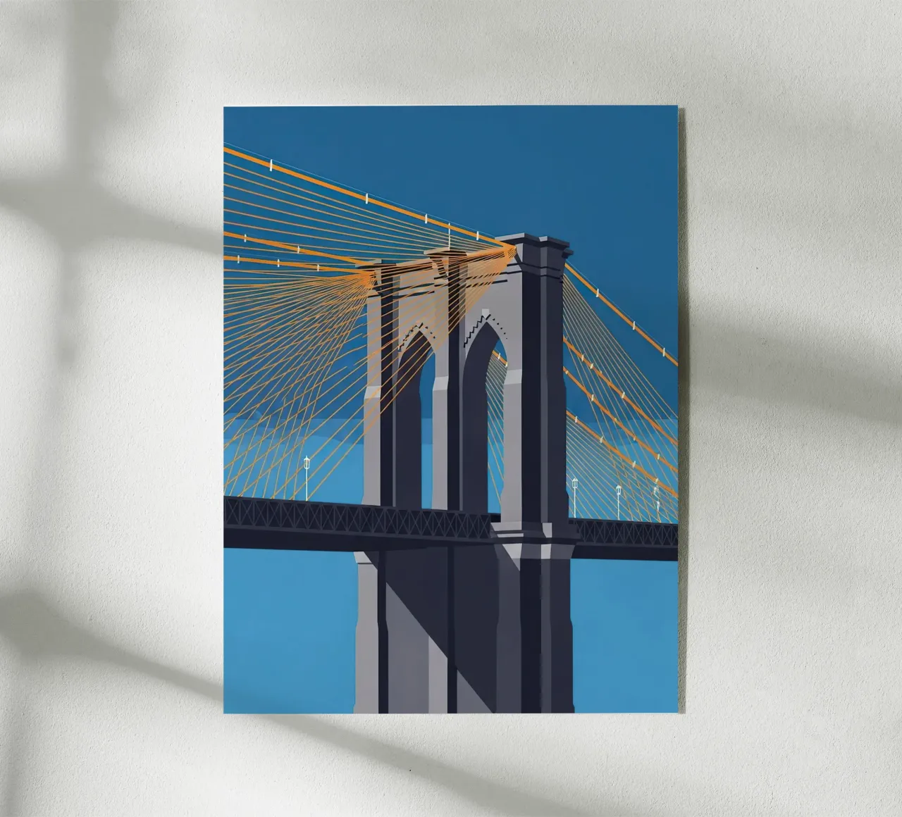 Iconic Cable-Stayed Bridge plexiglas de FlatPrint Studio