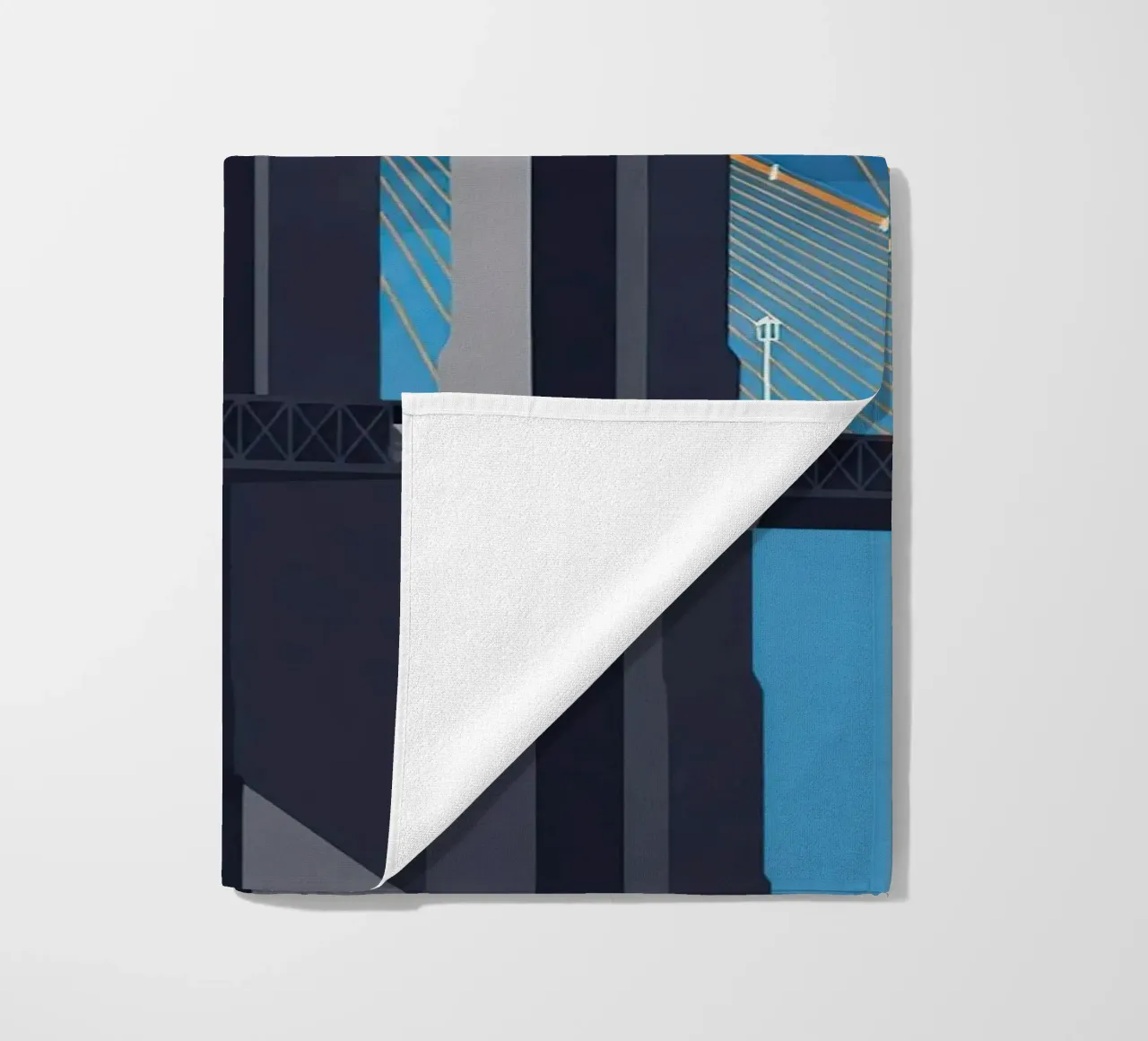 Iconic Cable-Stayed Bridge telo mare da FlatPrint Studio