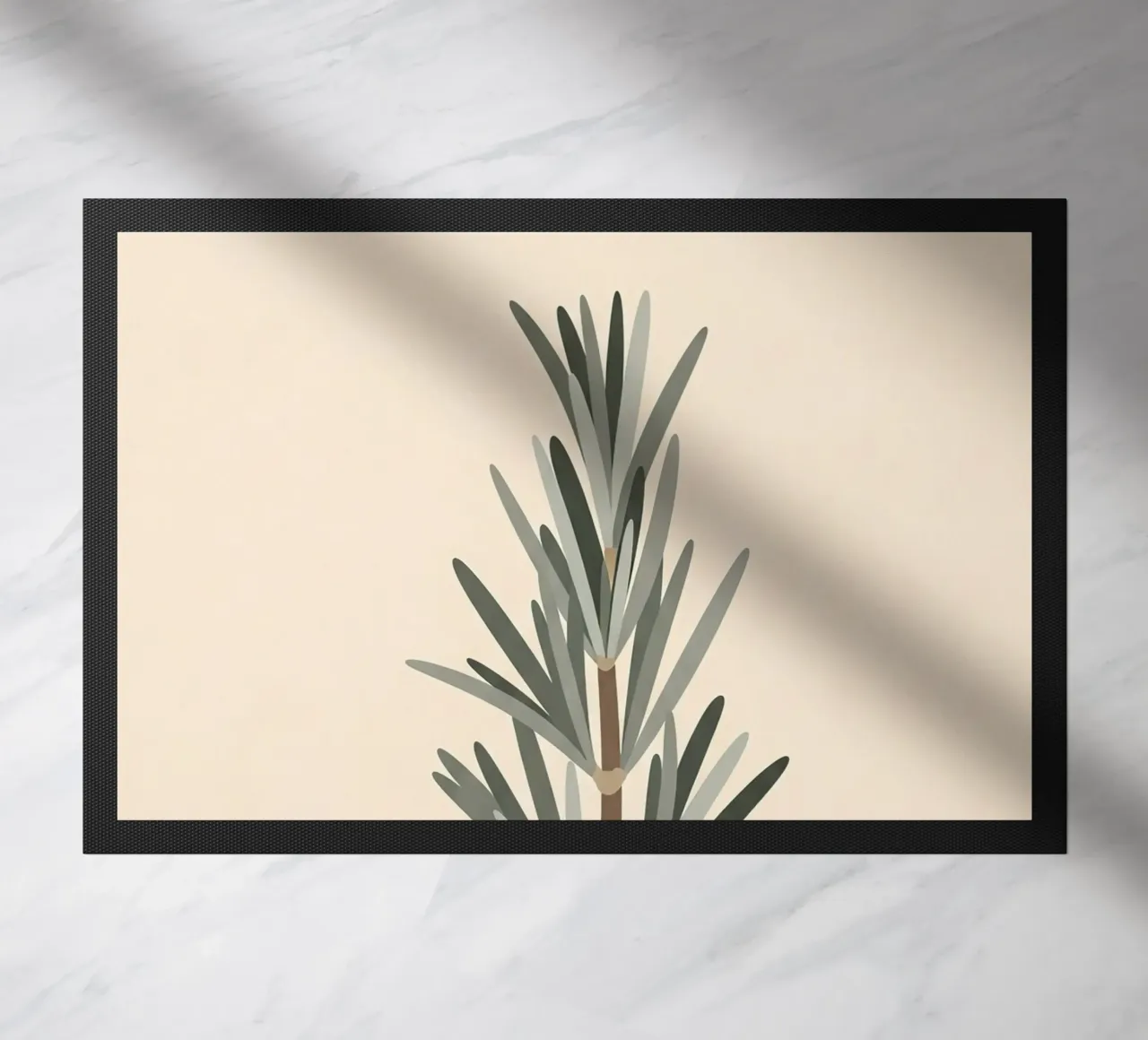 Pine Branch doormat by FlatPrint Studio