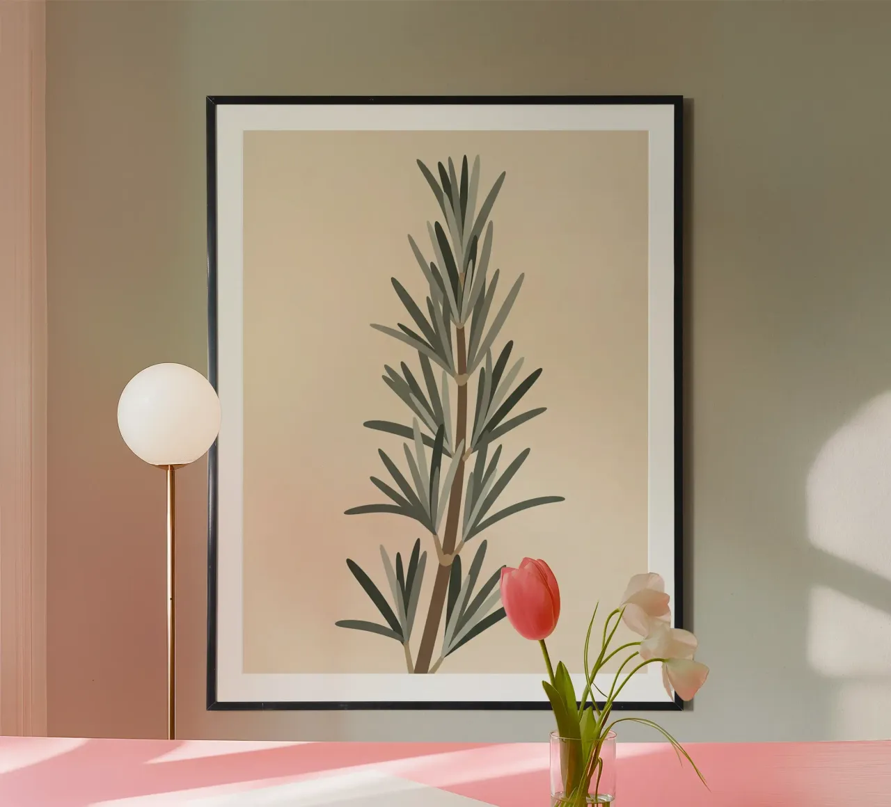 Pine Branch poster by FlatPrint Studio