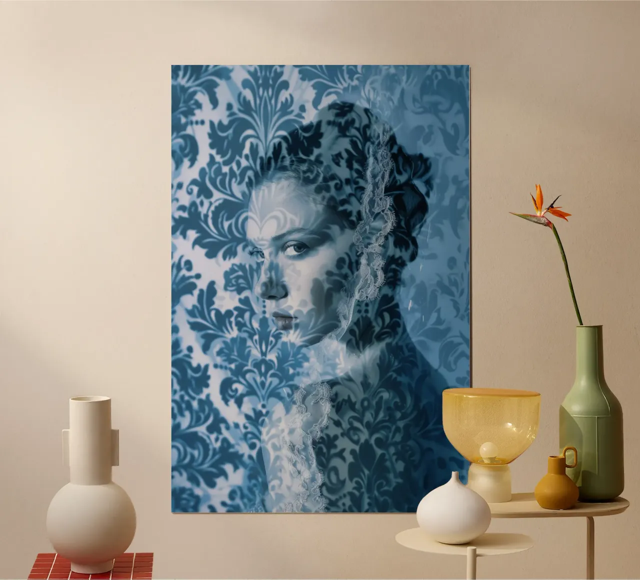 50 sfumature di blu - Ritratto femminile poster da Autofocus