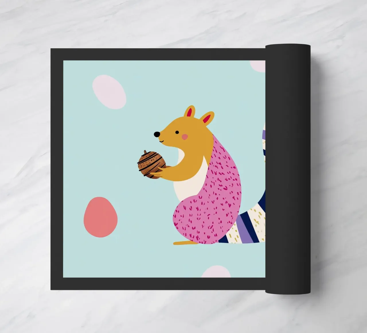 Cute Squirrel doormat by Little Art Lab