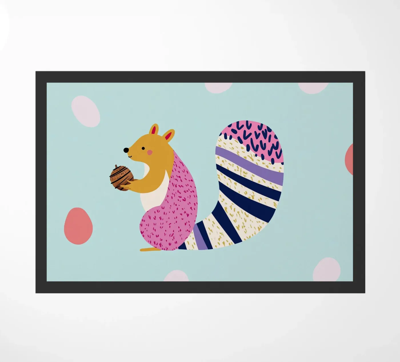 Süßes Eichhörnchen Fußmatte von Little Art Lab