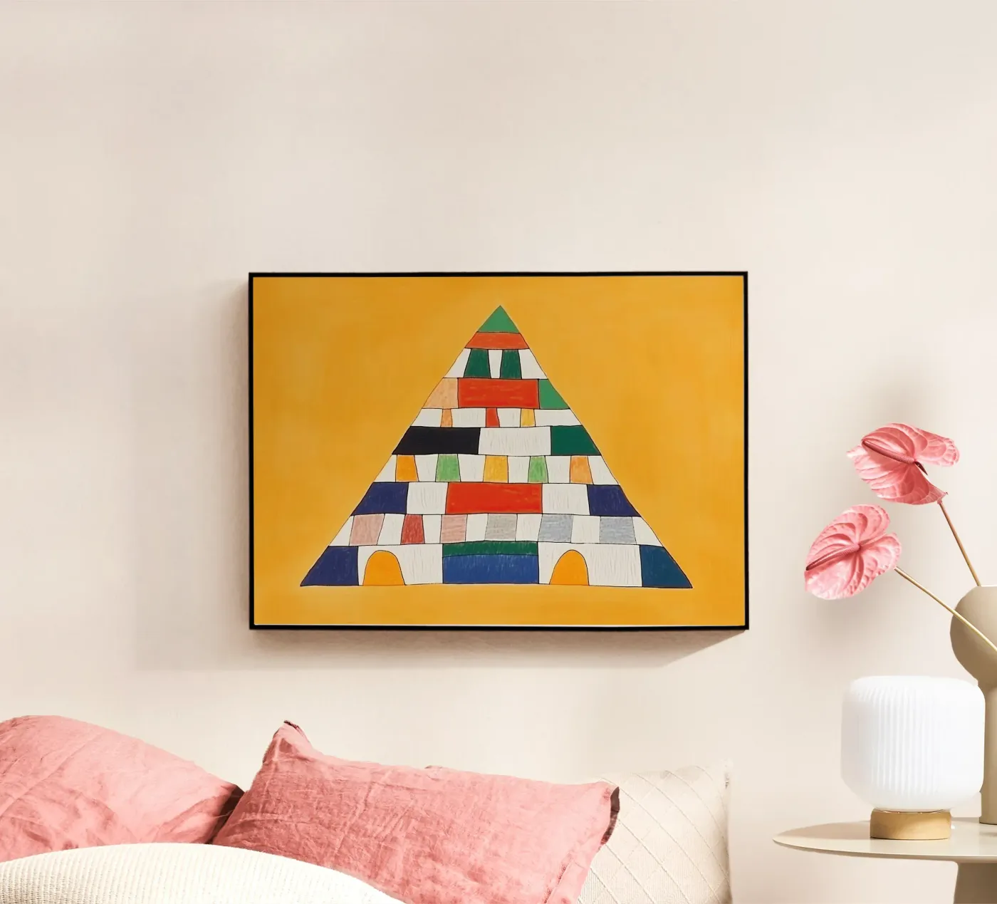 Pyramide colorée plexiglas de Little Art Lab