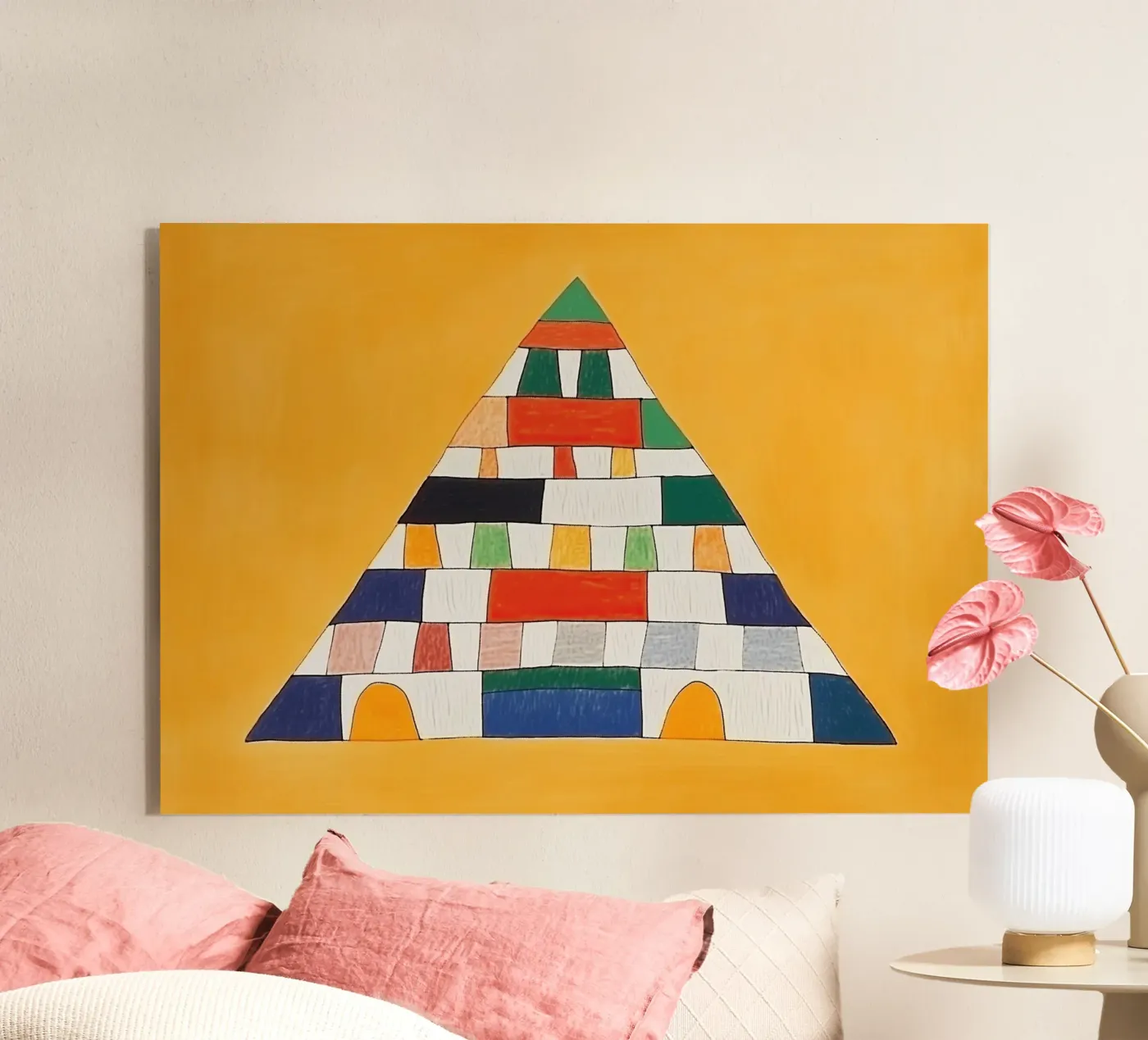 Pyramide colorée plexiglas de Little Art Lab