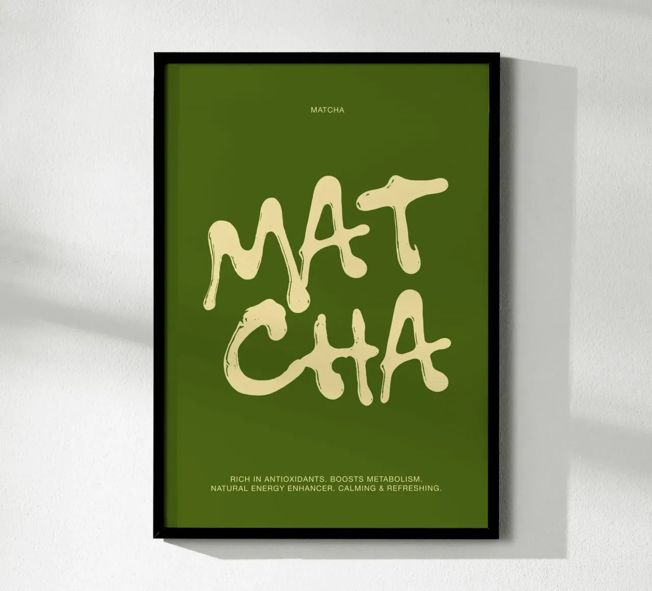 Green Boost Matcha poster da ni-ja artboutique