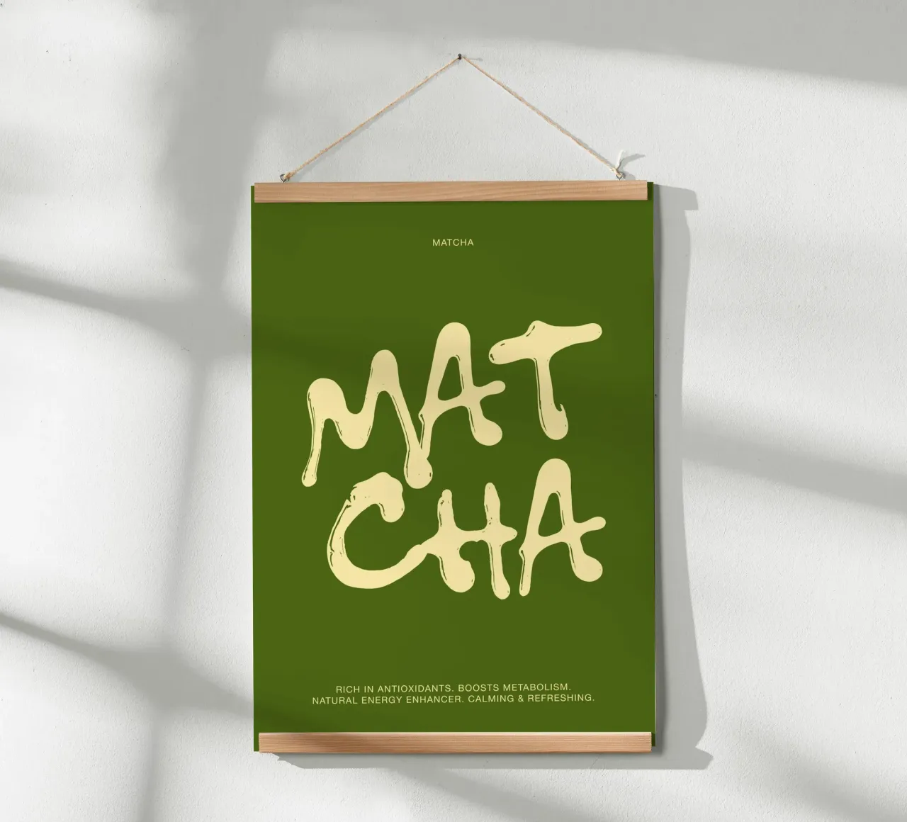 Green Boost Matcha poster da ni-ja artboutique