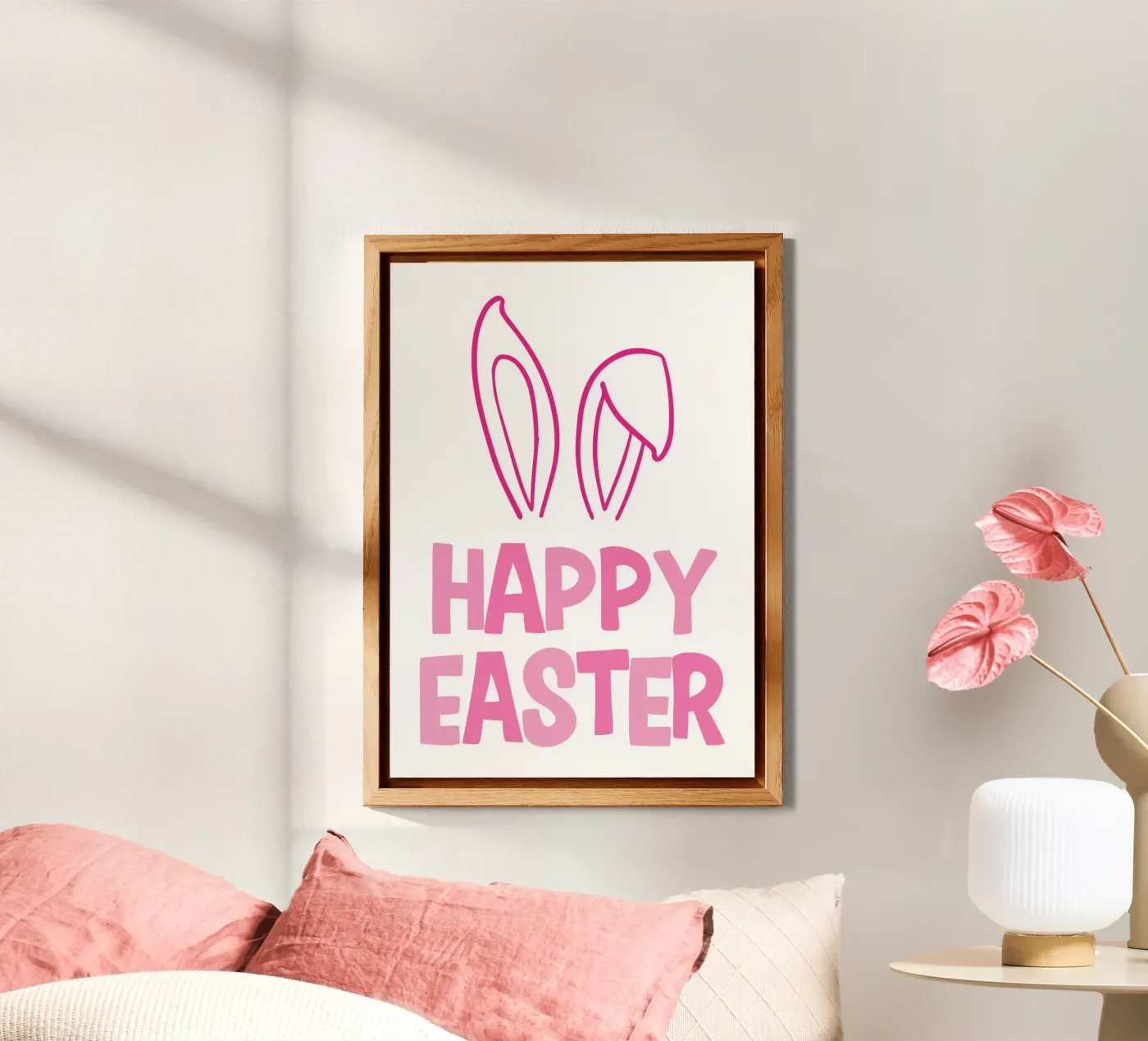 Happy Easter Alu-Dibond von HolidaysCandyWalls