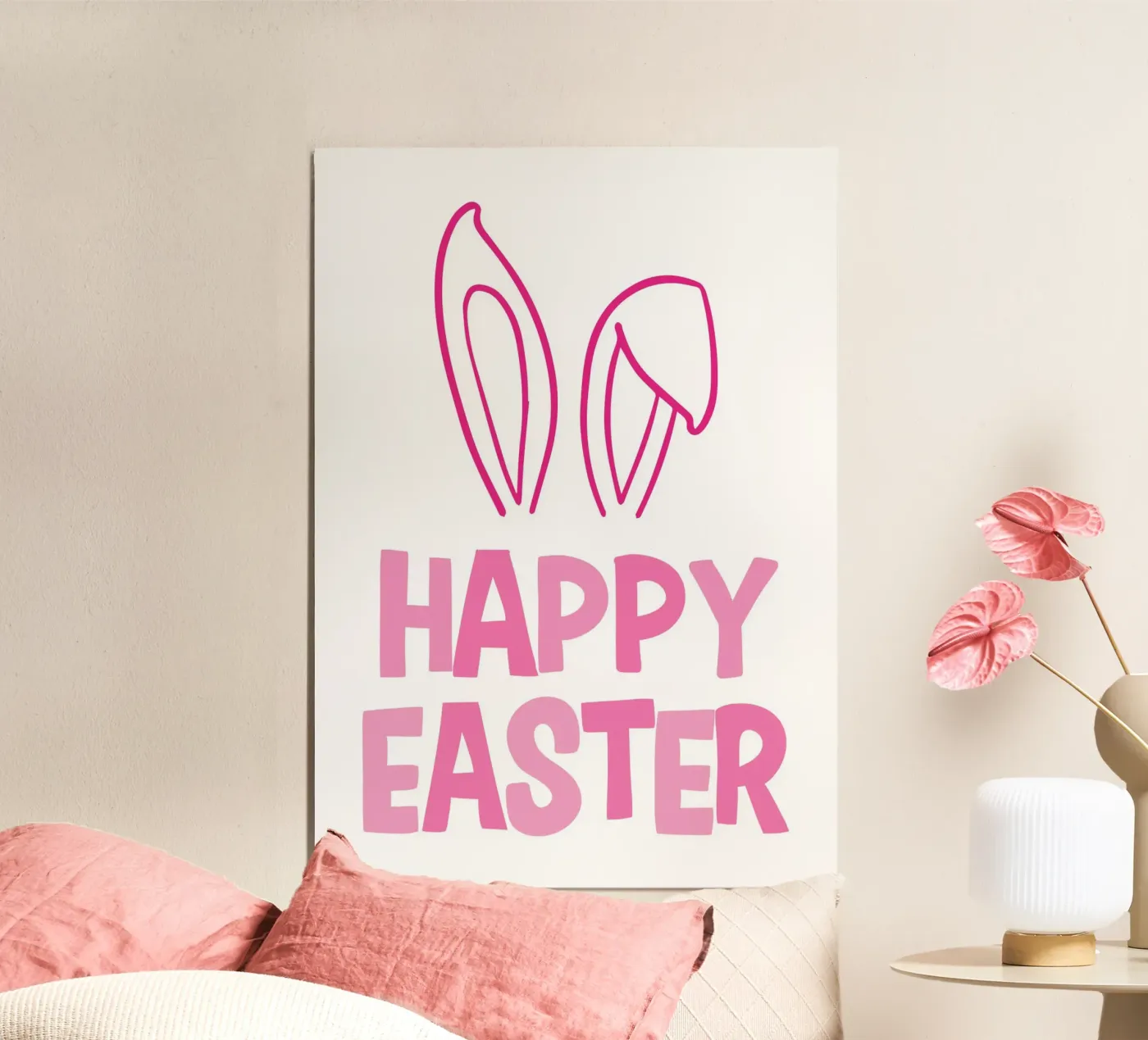 Happy Easter Alu-Dibond von HolidaysCandyWalls
