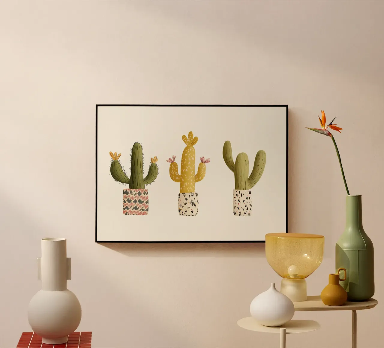 Cactus trio plexiglass da Little Art Lab
