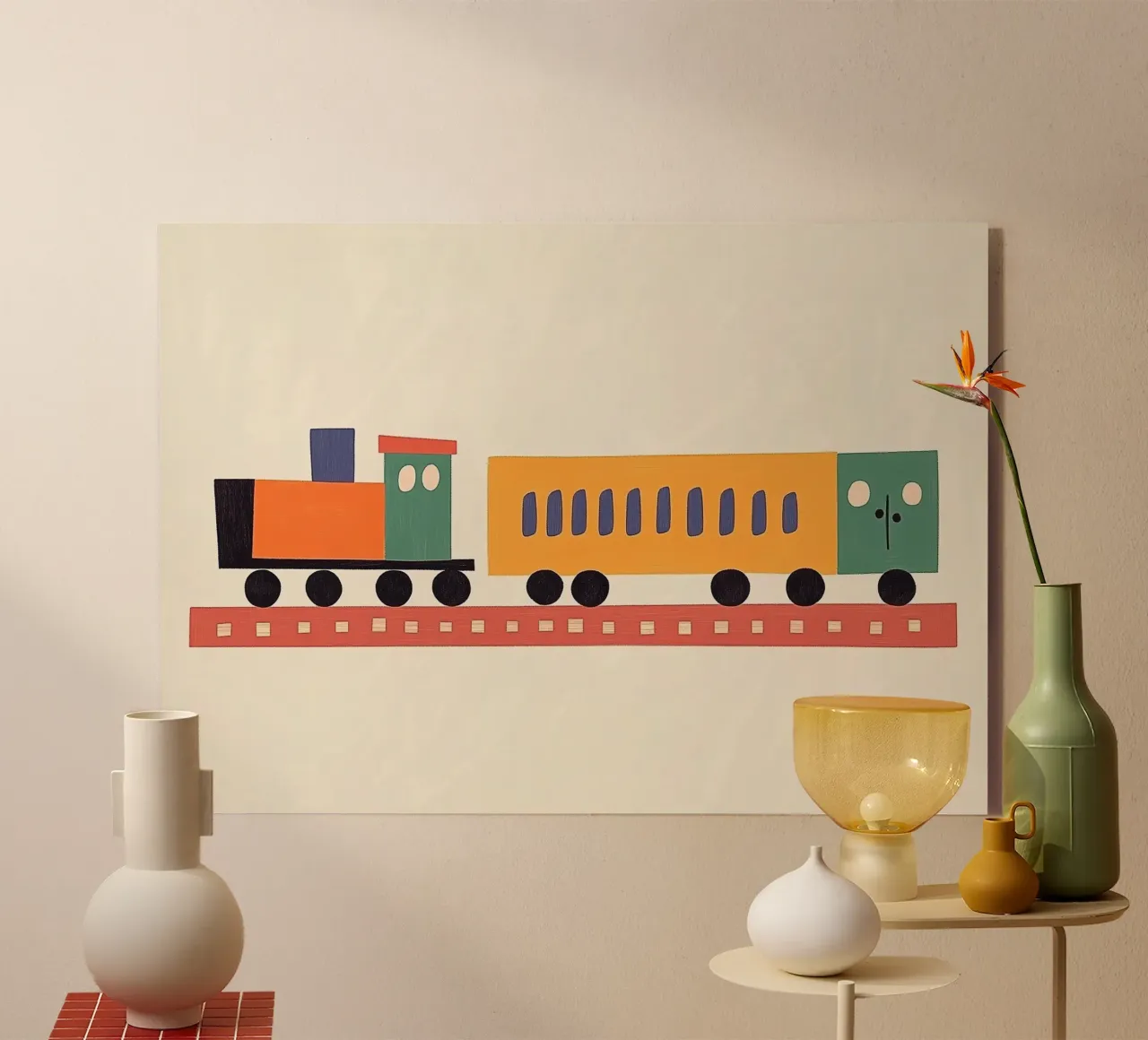 Train coloré plexiglas de Little Art Lab