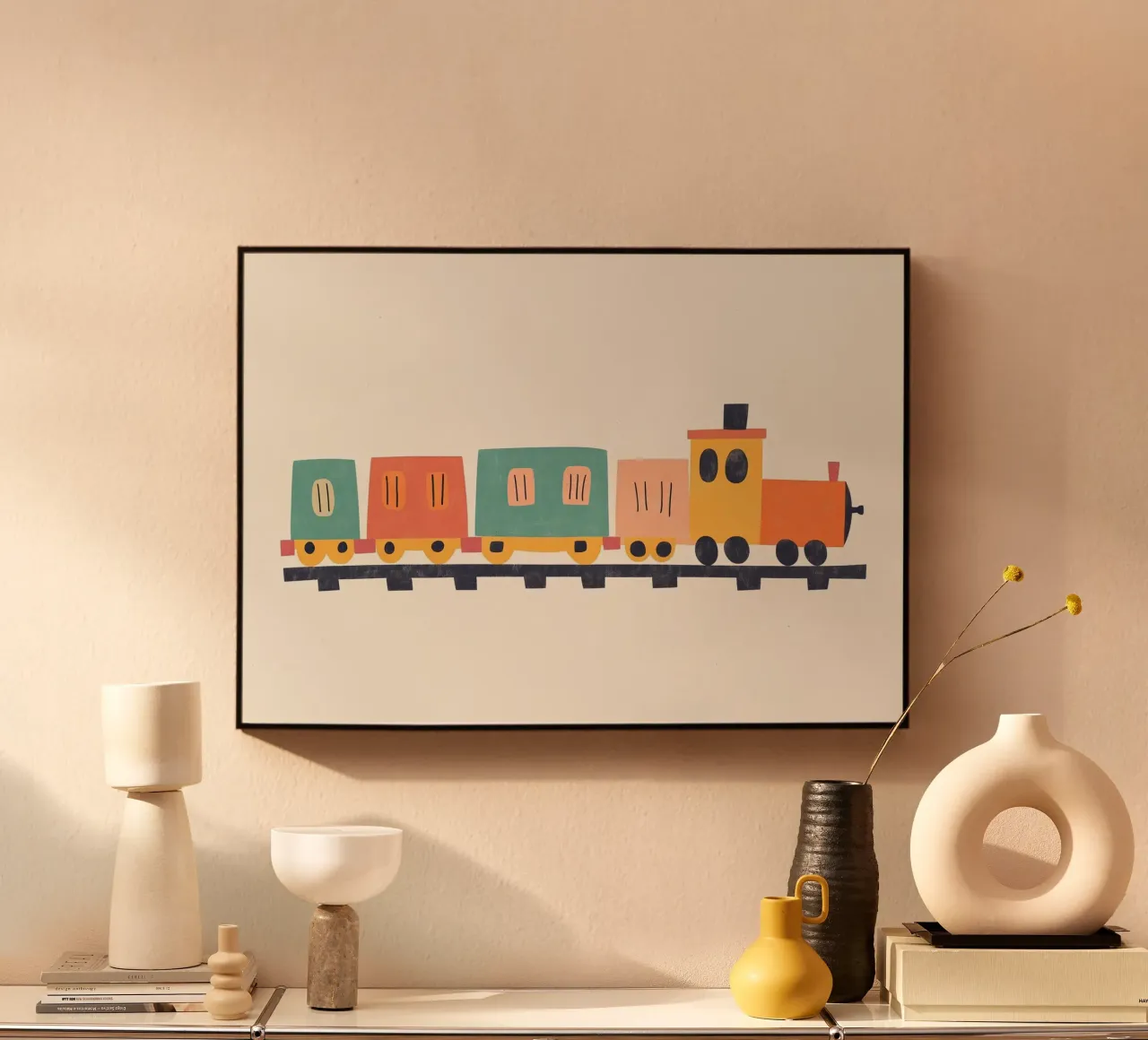 Treno colorato plexiglass da Little Art Lab